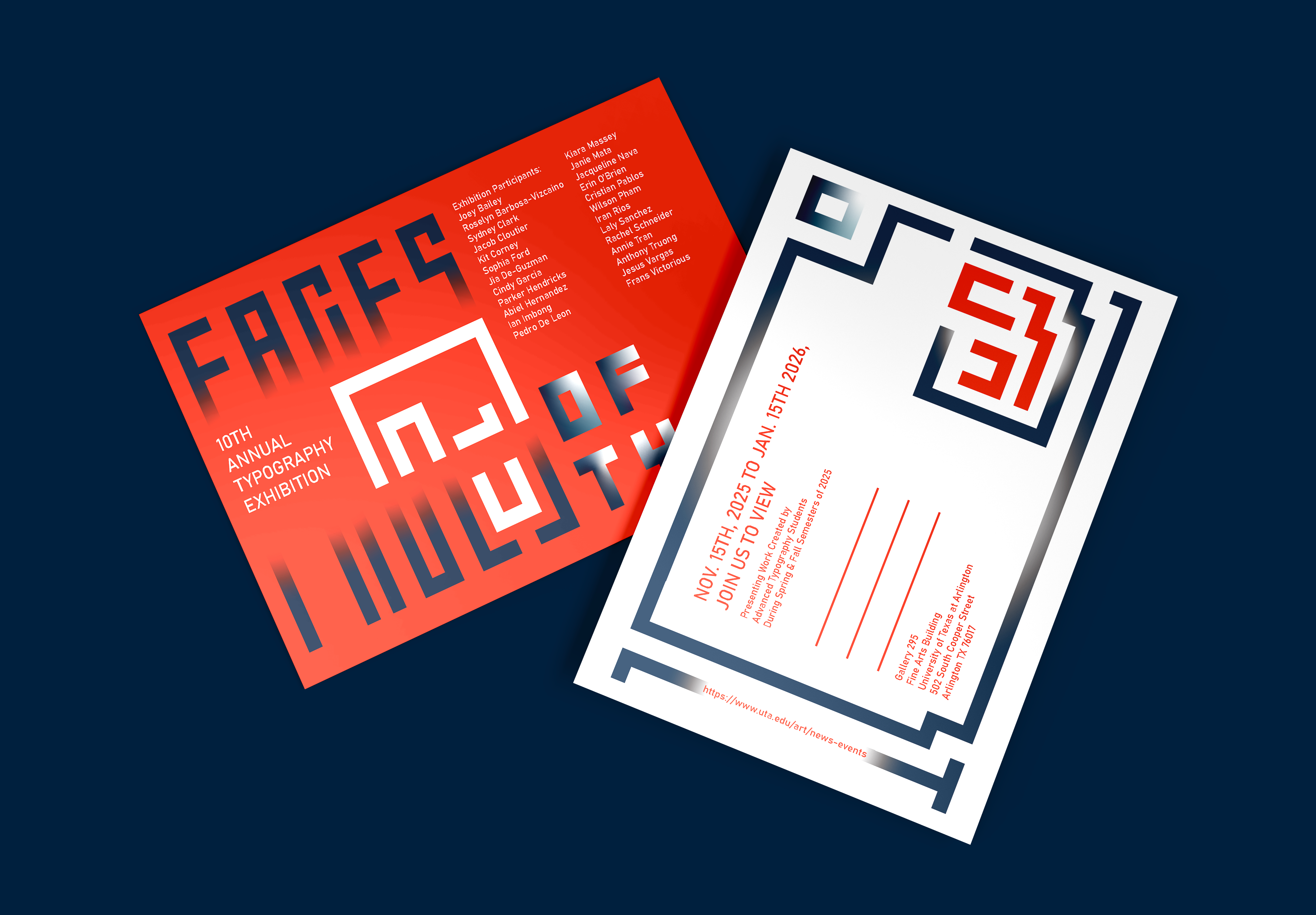 Faces of Type Post Card Mockup Preview